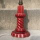 Small red ceramic lamp
