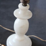 White marble lamp foot