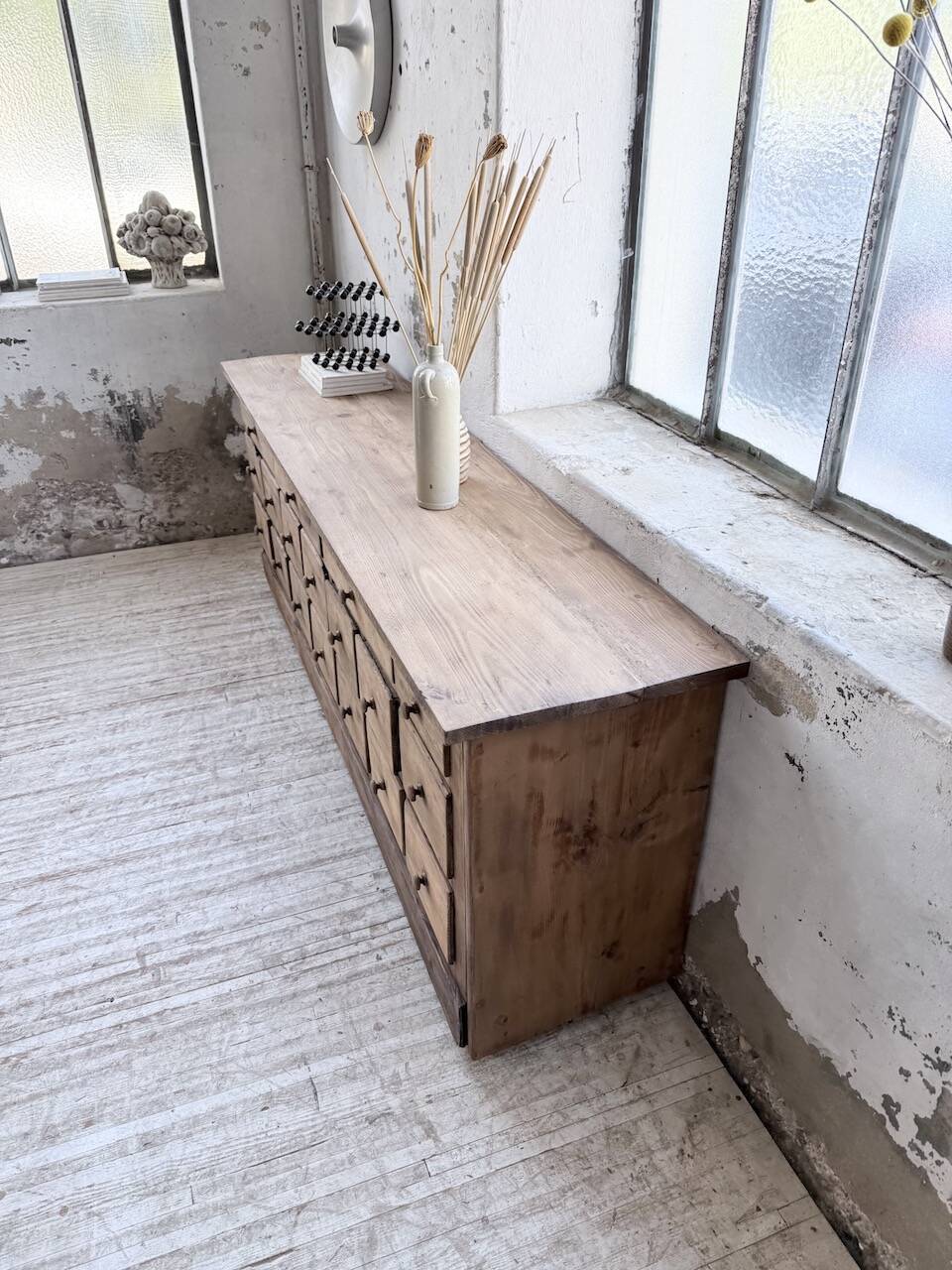 1950s workshop furniture in pine