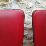 Chairs in red skaï