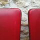 Chairs in red skaï