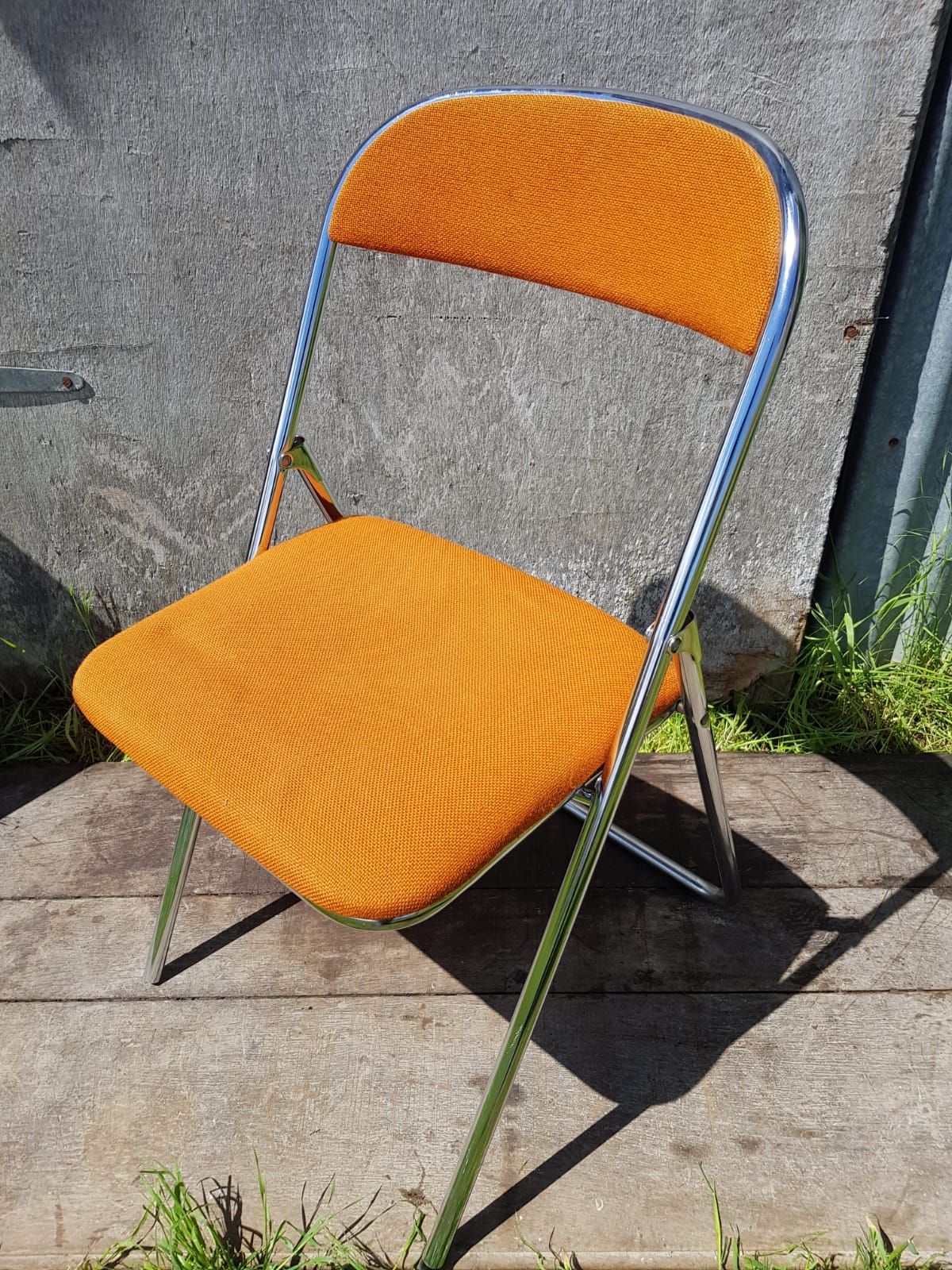 Former lafa aurillac metal chromé pliante chairs