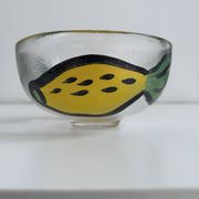 Bowl Kosta Boda by Ulrica Hydman Vallien – hand-painted glass 15 cm