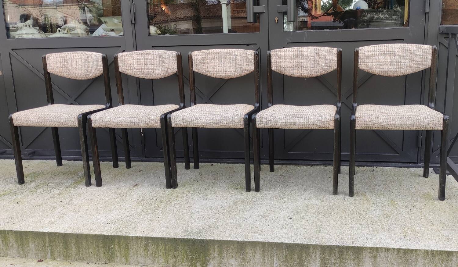 Series of 5 SELF designer chairs