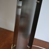 Vintage stainless steel lamp from the 60s 70s