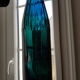 Blue glass bottle