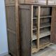 Large solid pitch pine sideboard, 206 x H150 cm, unique piece