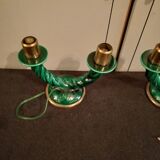 CANDLESTICK PAIR Twisted
