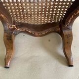 Cane footrest in walnut, 19th century