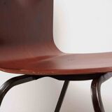 Vintage Galvanitas S23 Mahogany and Brown Chair