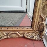 Antique Louis XVI style gilded wood mirror