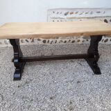 Farmhouse coffee table with monastery legs
