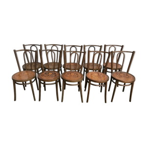 set de 10 chaises bistrot