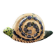 Painted stoneware snail