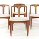 Set of 4 Johannes Andersen for Uldum Juliane chairs - fully restored