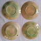 4 dessert plates in slurry