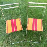 Paire de chaises pliantes