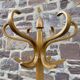 Baumann coat rack on vintage parrot stand 1960