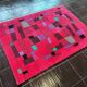 1980s small design geometric Abstract Rug/carpet, Czechoslovakia
