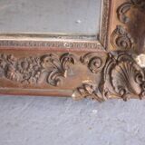 Miroir Restauration stuc doré rectangle 137 x89 cm