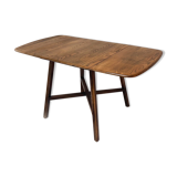 Ercol 1950’s ‘Old Colonial 377”  blue label drop leaf table