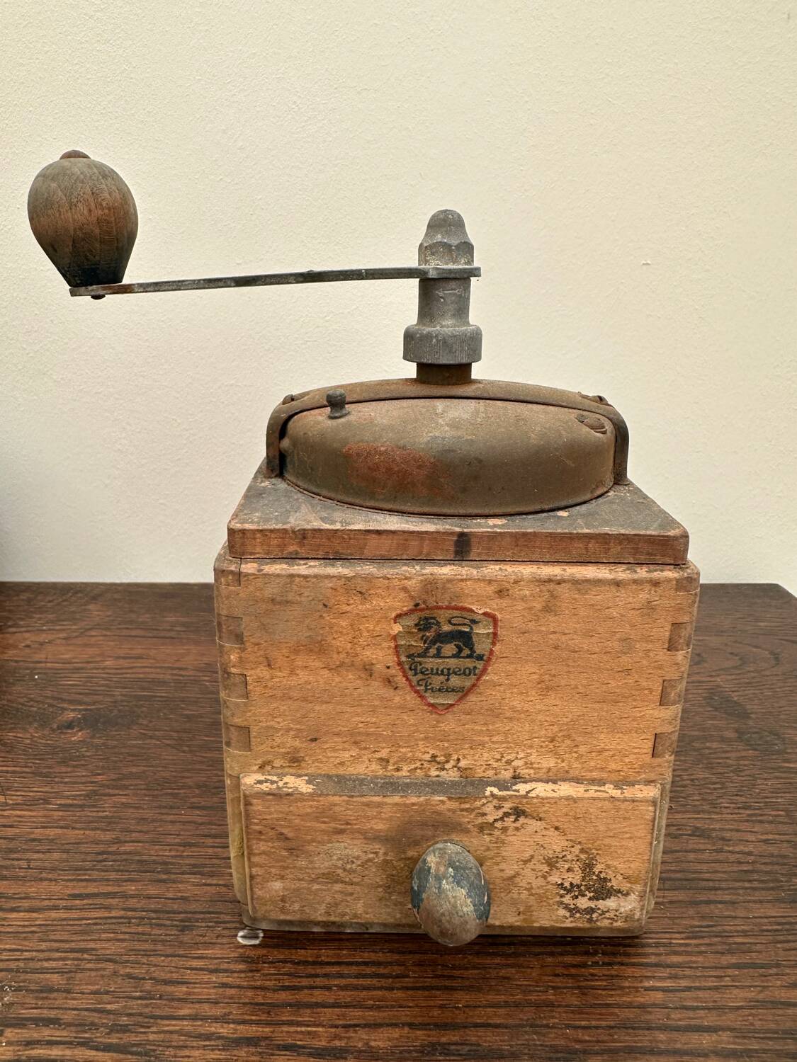 Vintage Peugeot Frères coffee grinder