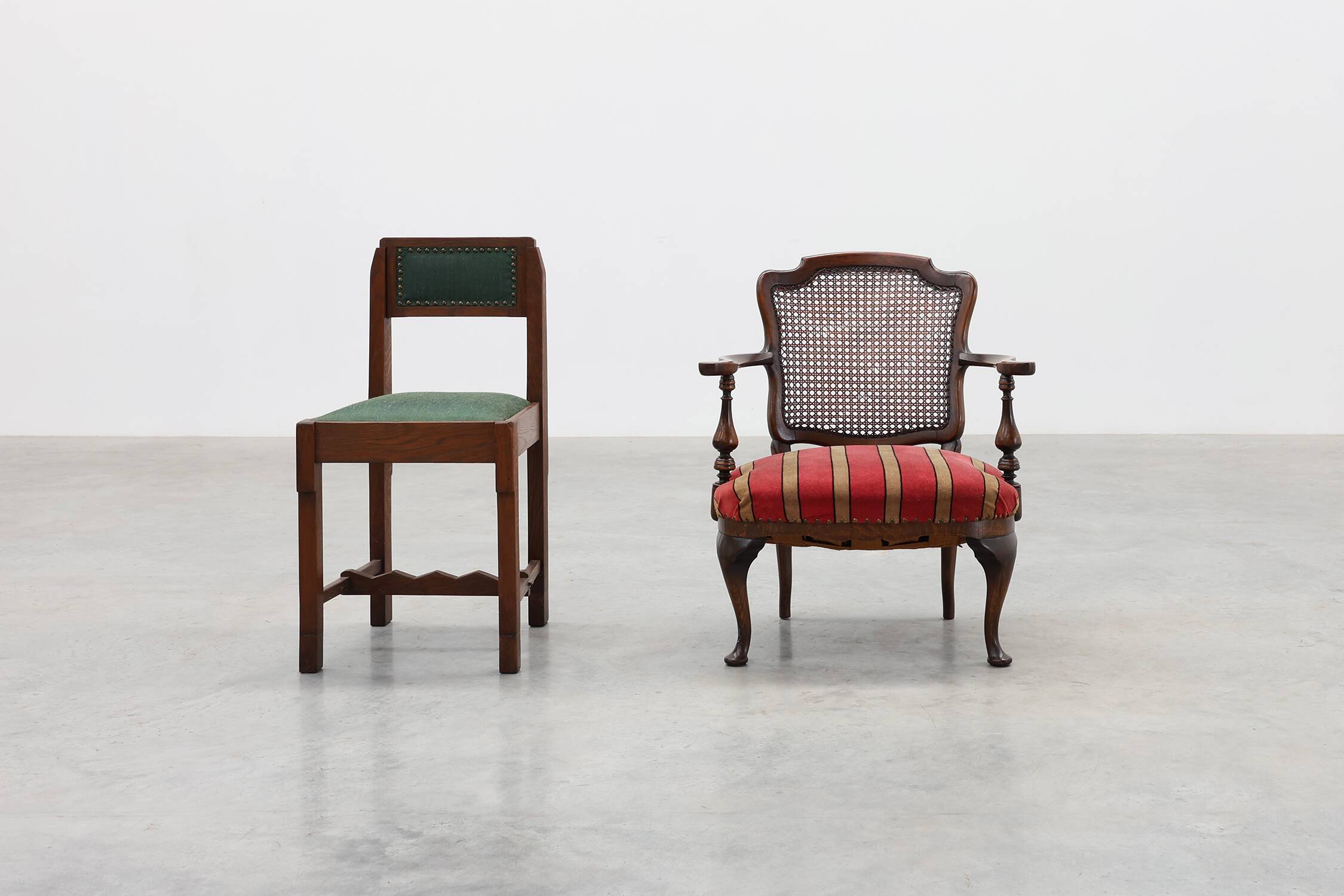 Louis XV‑Style Oak and Cane Armchair, France, circa 1890