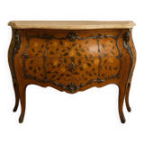 Curved chest of drawers in Louis XV / Napoleon III style