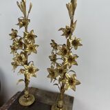 Decorative elements - brass and bronze with décor - fleurs-de-lys - France