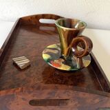 70s ceramic candle holder