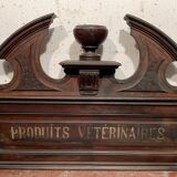 Pediment or top of furniture in natural wood XIX century