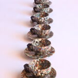 Neriage mosaic tea set by Jean Gerbino, Vallauris.