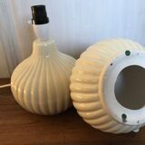 Pair of ceramic bedside lamps