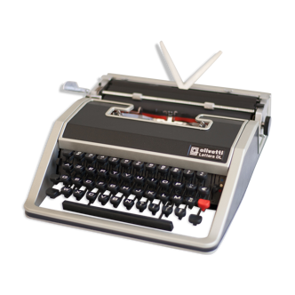 Machine à écrire olivetti lettera dl, typewriter, made in italy, 60's , vintage, bon état, azerty
