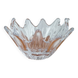 Daum France Crystal Starfish Fruit Bowl, Vintage 70s