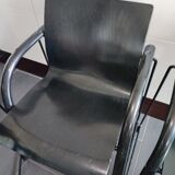 Thonet S320 black chairs