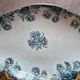 Ravier iron earth Sté Amandinoise – model Eyelets – old blue decoration