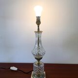 Glass and brass lamp 60s