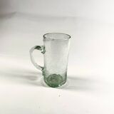 Tasses en verre bullé et craquelé