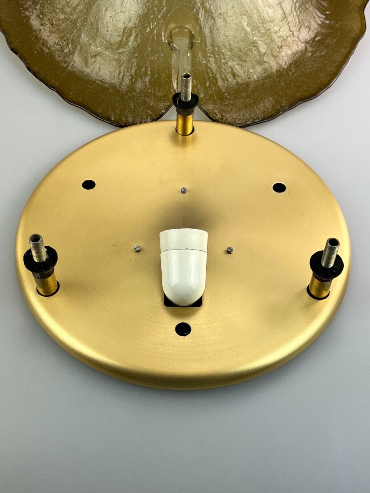 60s 70s Peill & Putzler ceiling lamp glass space design lamp