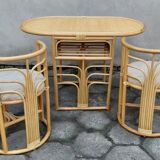 Rattan set, 1980s
