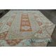 1970s Vintage Turkish Handmade Wool & Cotton Orange Area Rug 254x358