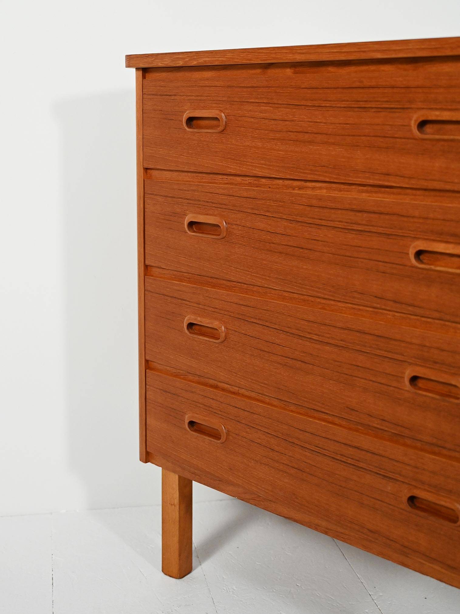 Scandinavian teak chest of drawers, 1960s