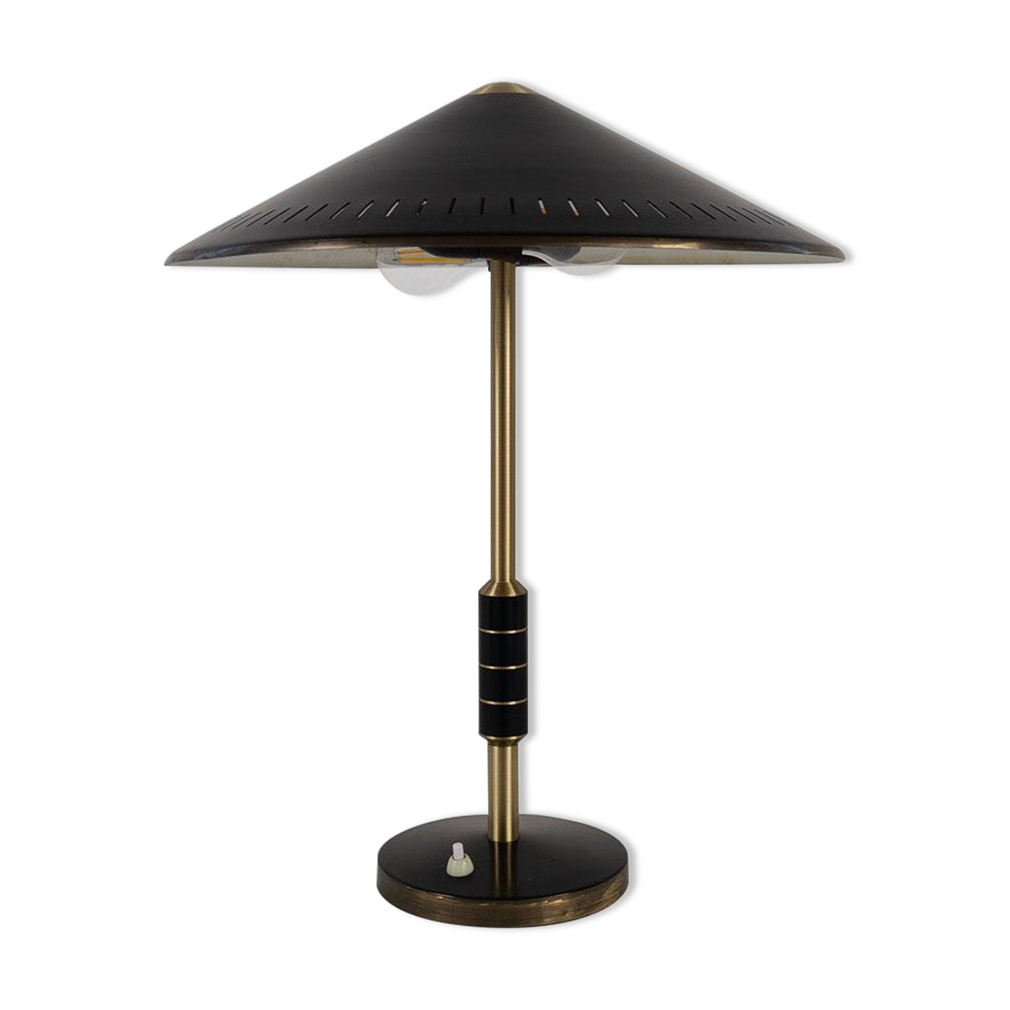 Mid-Century Modern Table Lamp by Bent Karlby Produced by Lyfa in Denmark, 1956