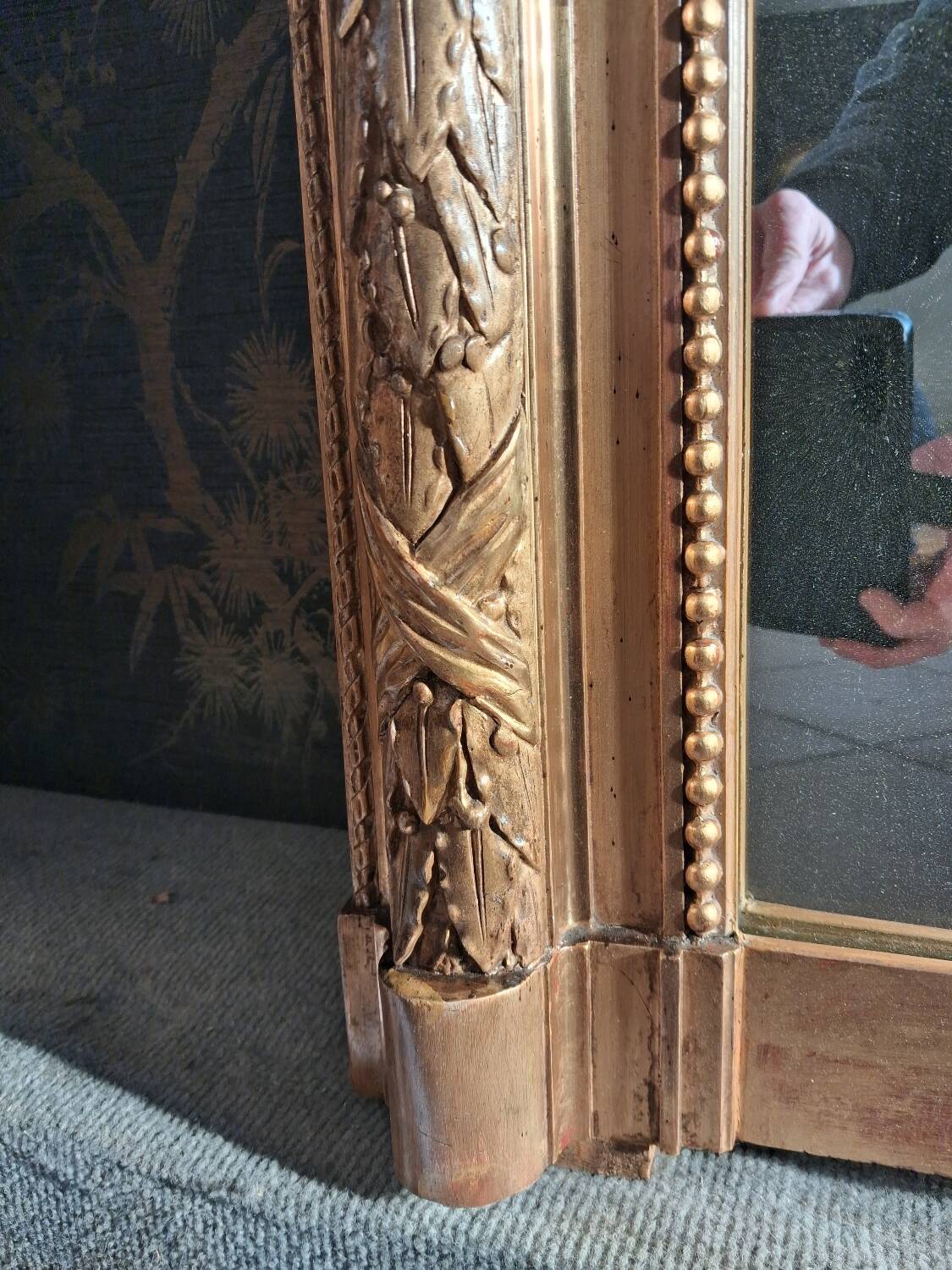 Louis Philippe period mirror, 193 x 120