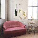 Banquette crapaud rose