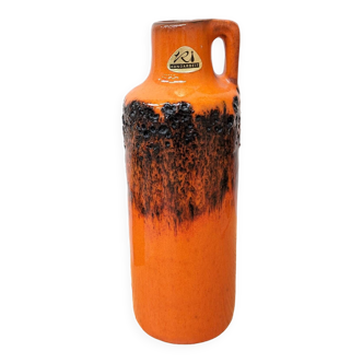 Small orange vase