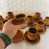 Set of 10 cups and saucers Tognana Italy 70s