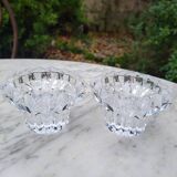 Pair of crystal candlesticks