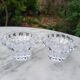 Paire de bougeoirs en cristal